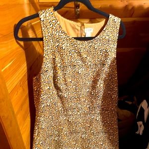 J.Crew leopard pencil dress